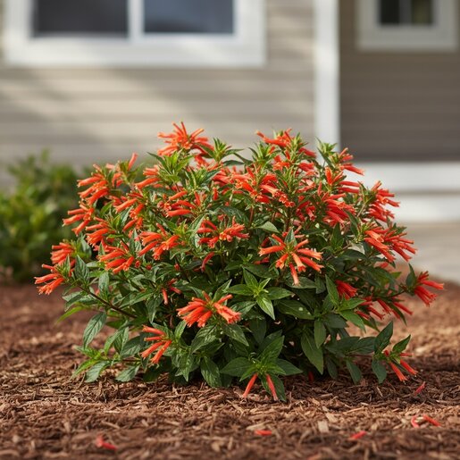 Cuphea hybrid Vermillionaire Proven Winners Firecracker Plant